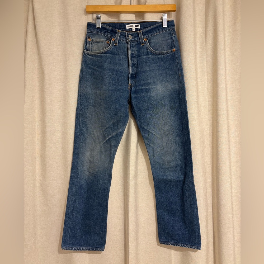 Re/Done Vintage Levi’s 501 High Rise Crop Jeans 26